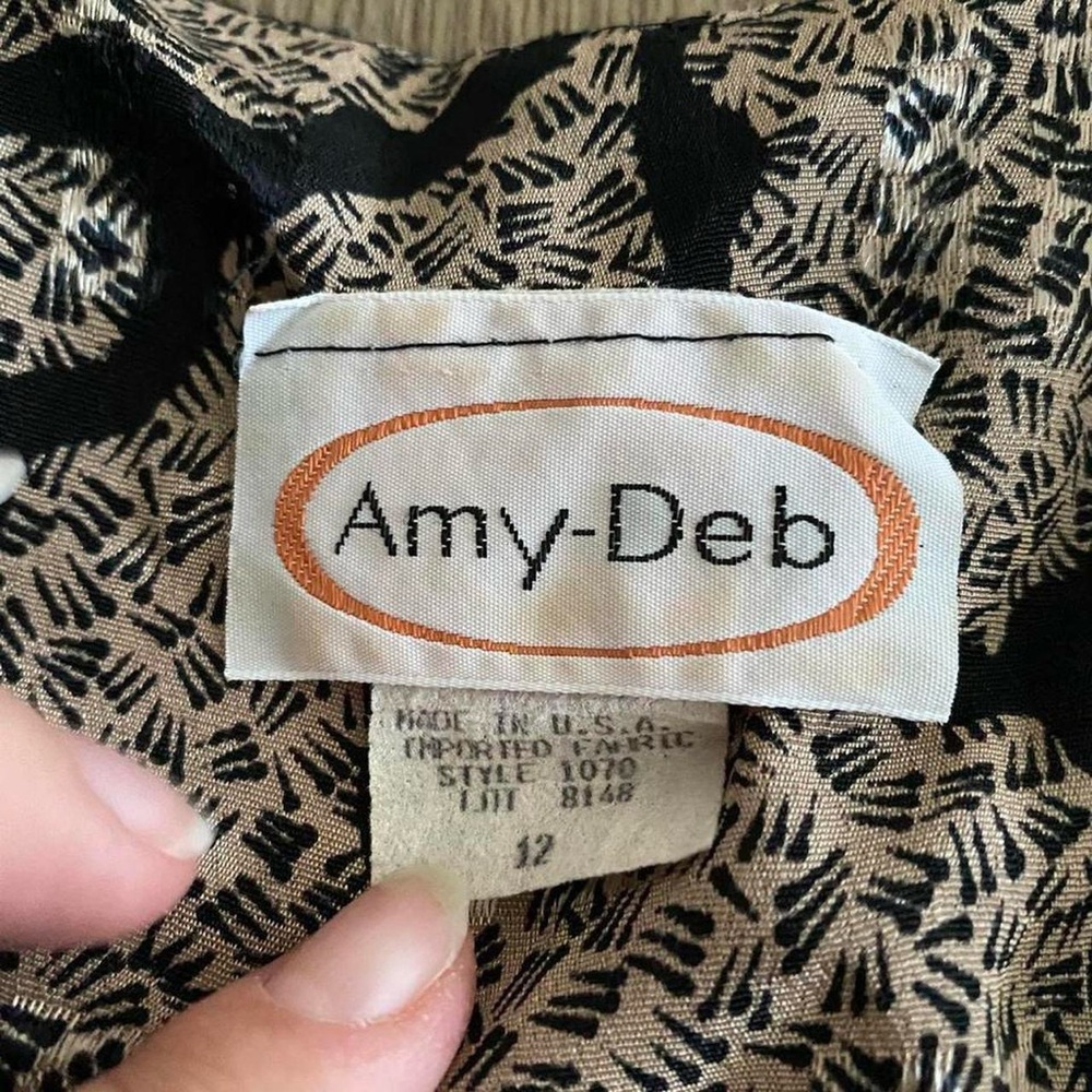 Amy-Deb Retro Patterned Jumper - image 4